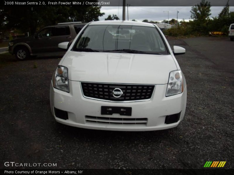 Fresh Powder White / Charcoal/Steel 2008 Nissan Sentra 2.0