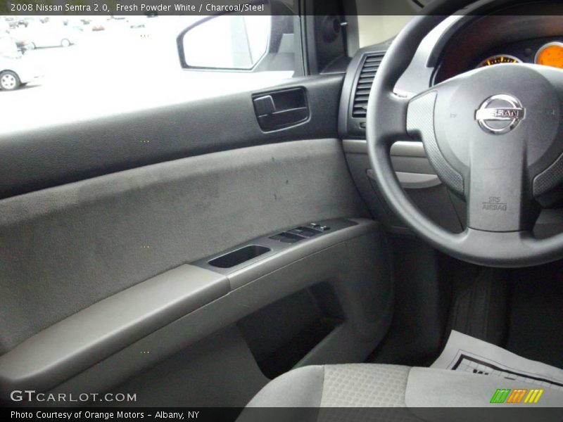Fresh Powder White / Charcoal/Steel 2008 Nissan Sentra 2.0