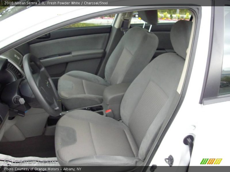 Fresh Powder White / Charcoal/Steel 2008 Nissan Sentra 2.0