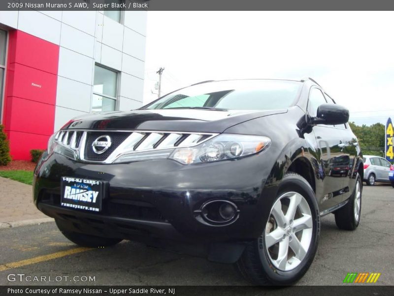 Super Black / Black 2009 Nissan Murano S AWD