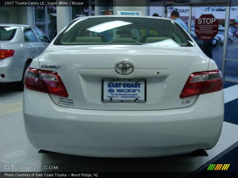Super White / Bisque 2007 Toyota Camry LE