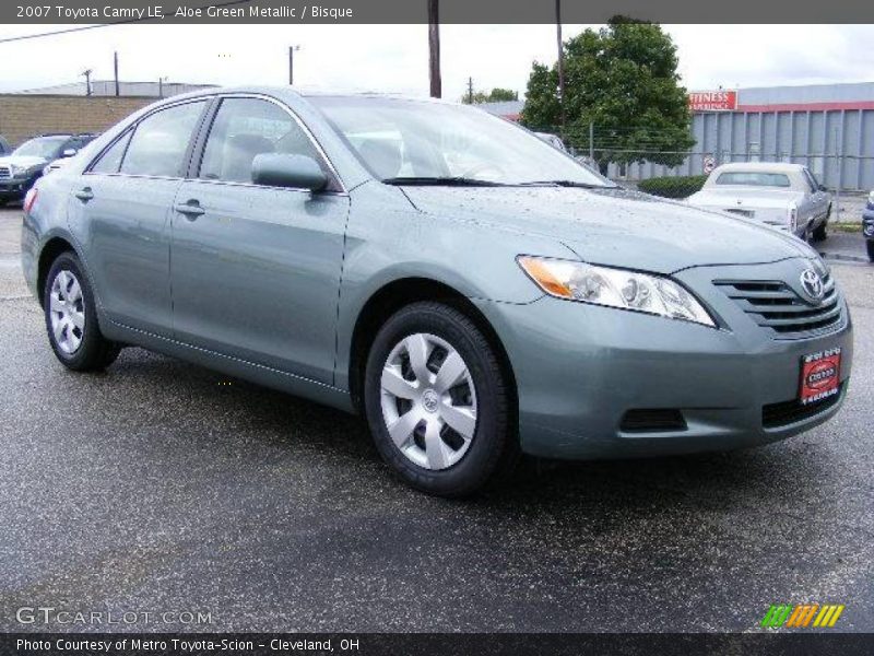 Aloe Green Metallic / Bisque 2007 Toyota Camry LE