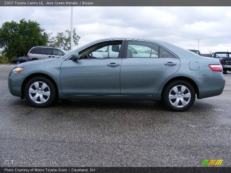 Aloe Green Metallic / Bisque 2007 Toyota Camry LE