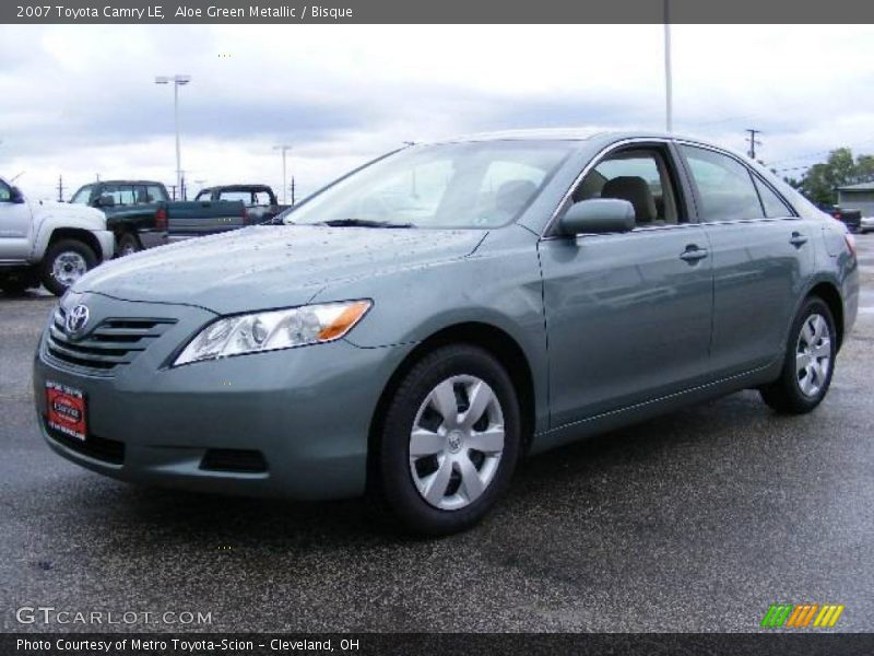 Aloe Green Metallic / Bisque 2007 Toyota Camry LE