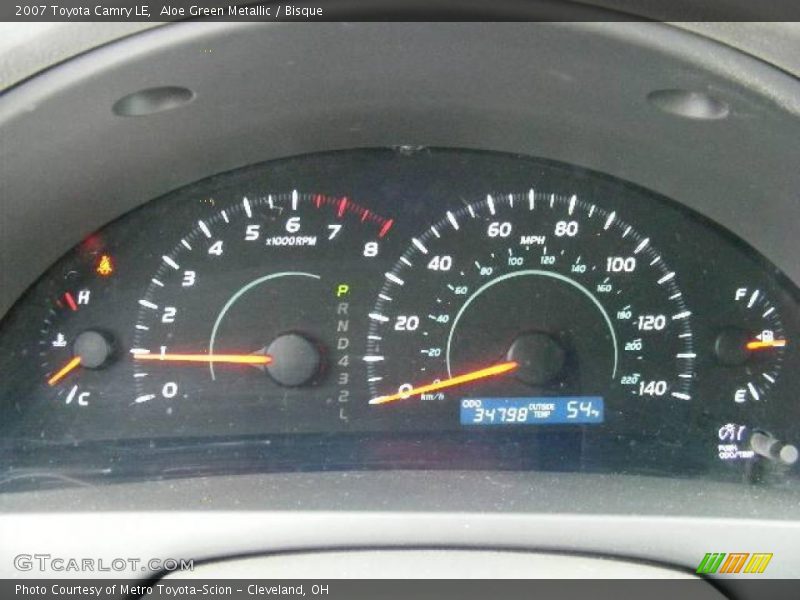 Aloe Green Metallic / Bisque 2007 Toyota Camry LE