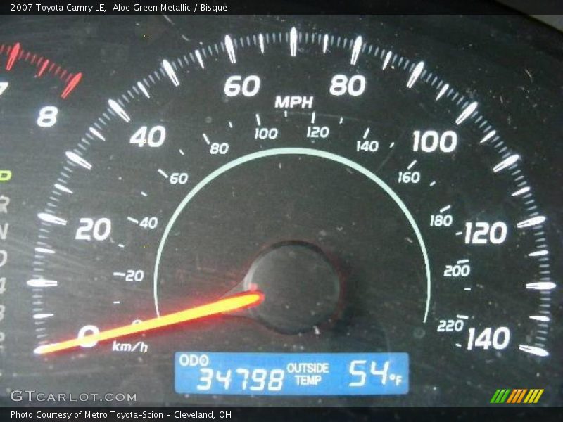 Aloe Green Metallic / Bisque 2007 Toyota Camry LE