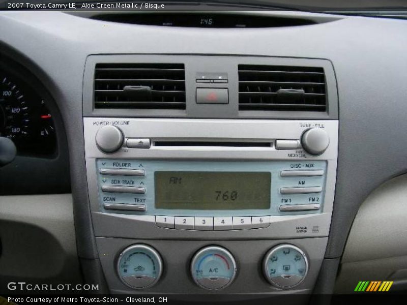 Aloe Green Metallic / Bisque 2007 Toyota Camry LE