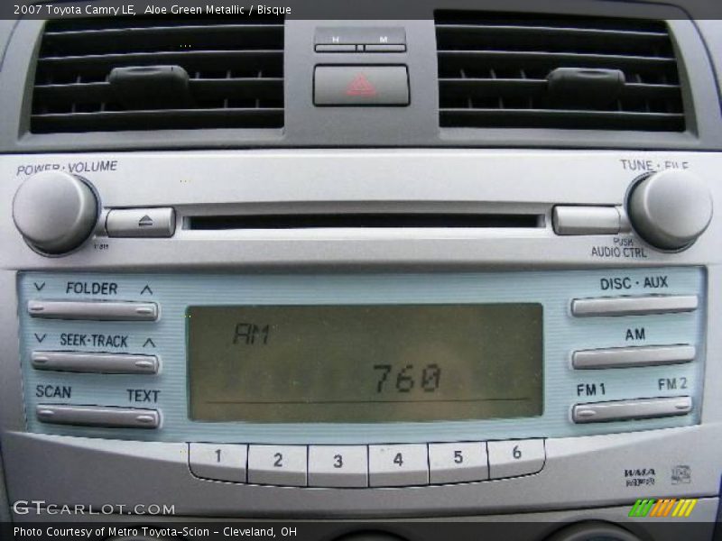 Aloe Green Metallic / Bisque 2007 Toyota Camry LE