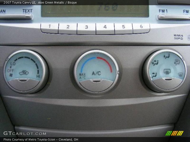 Aloe Green Metallic / Bisque 2007 Toyota Camry LE