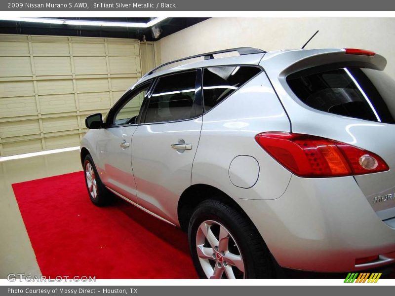 Brilliant Silver Metallic / Black 2009 Nissan Murano S AWD