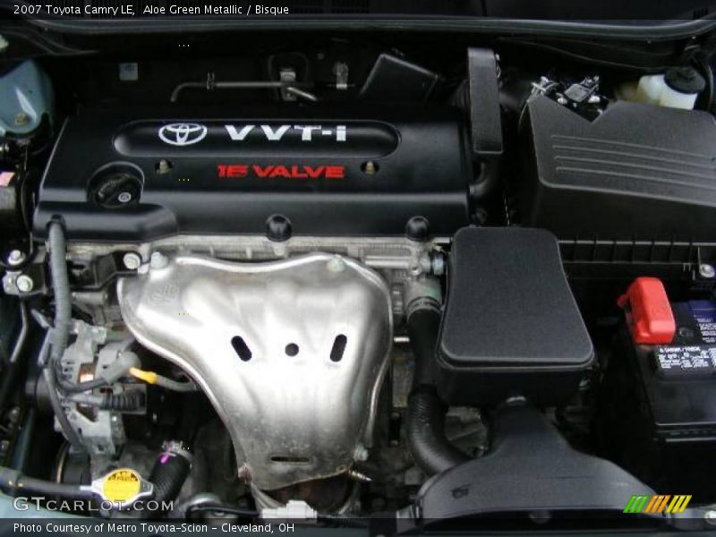 Aloe Green Metallic / Bisque 2007 Toyota Camry LE