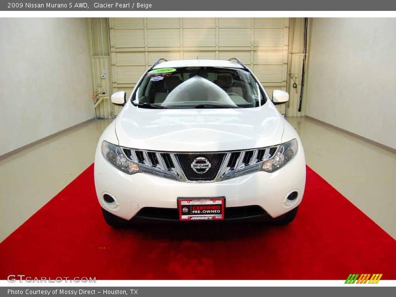 Glacier Pearl / Beige 2009 Nissan Murano S AWD