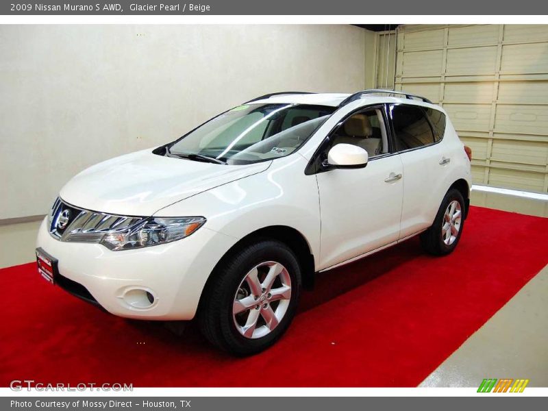 Glacier Pearl / Beige 2009 Nissan Murano S AWD