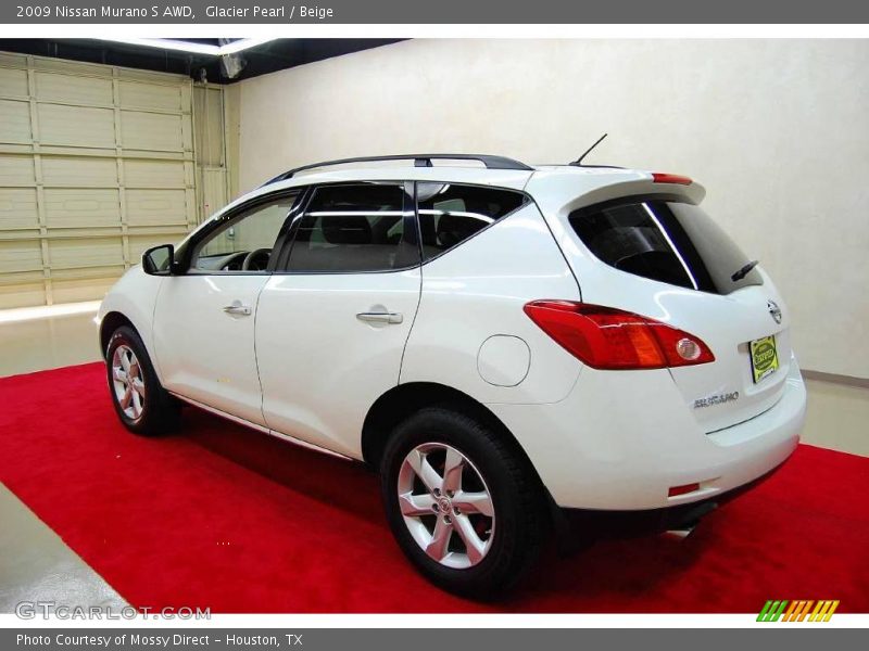 Glacier Pearl / Beige 2009 Nissan Murano S AWD