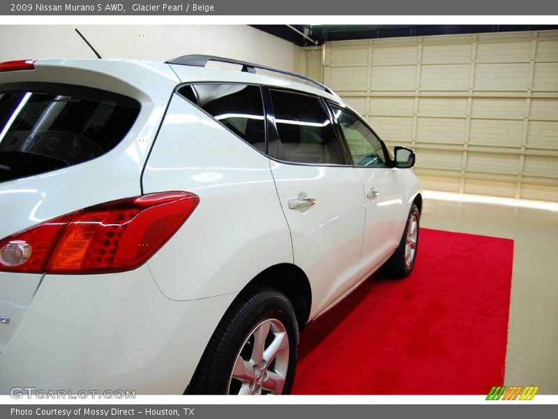 Glacier Pearl / Beige 2009 Nissan Murano S AWD