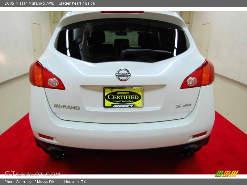 Glacier Pearl / Beige 2009 Nissan Murano S AWD
