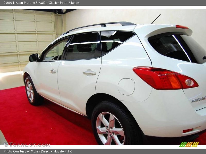 Glacier Pearl / Beige 2009 Nissan Murano S AWD