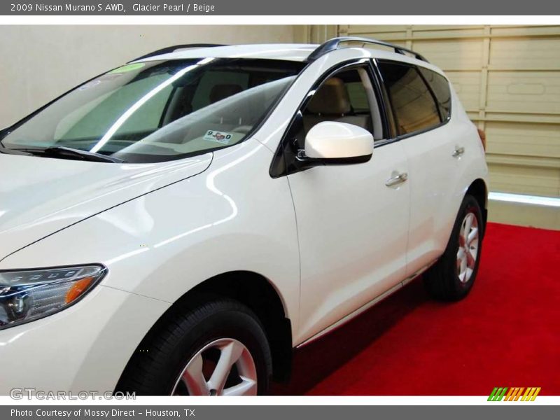 Glacier Pearl / Beige 2009 Nissan Murano S AWD