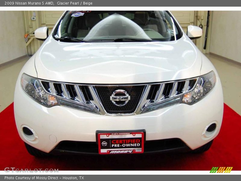 Glacier Pearl / Beige 2009 Nissan Murano S AWD