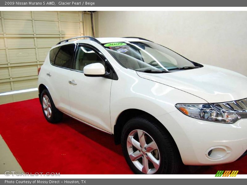 Glacier Pearl / Beige 2009 Nissan Murano S AWD