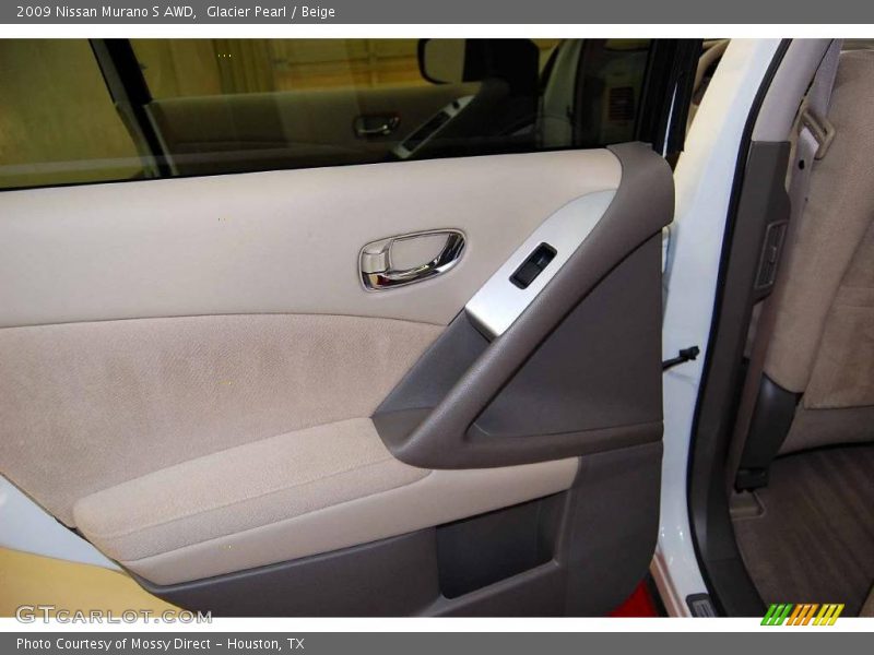 Glacier Pearl / Beige 2009 Nissan Murano S AWD