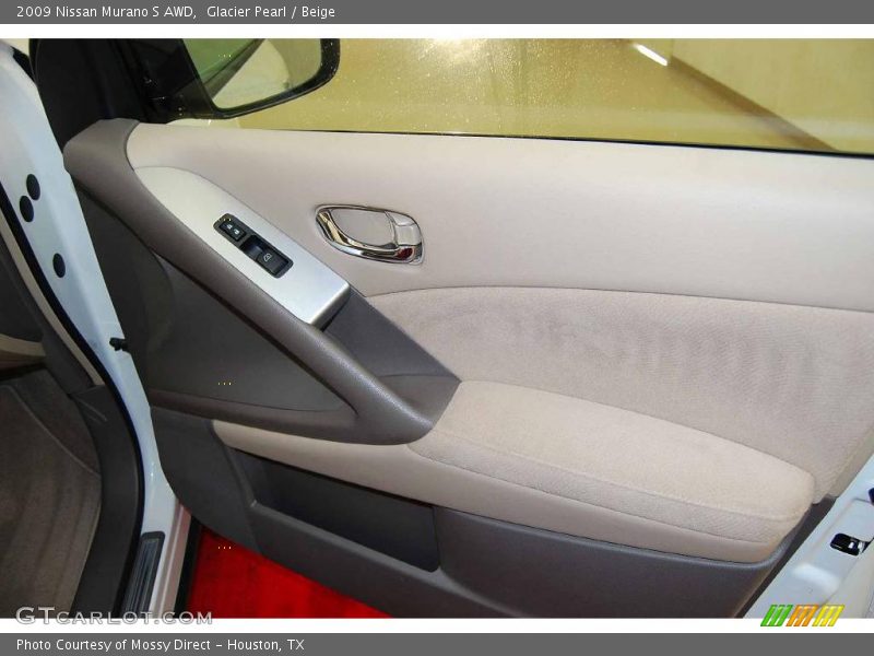Glacier Pearl / Beige 2009 Nissan Murano S AWD