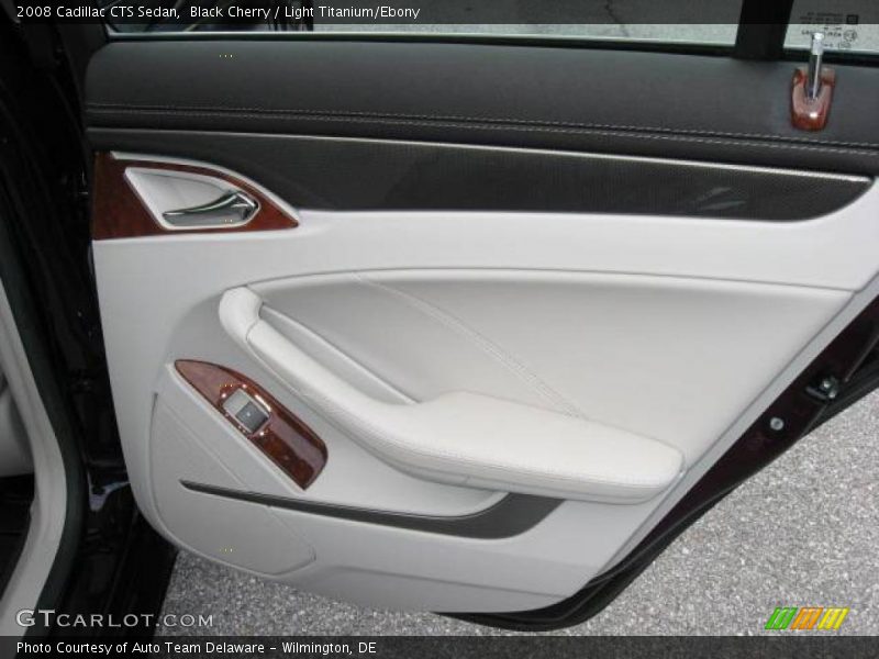 Black Cherry / Light Titanium/Ebony 2008 Cadillac CTS Sedan
