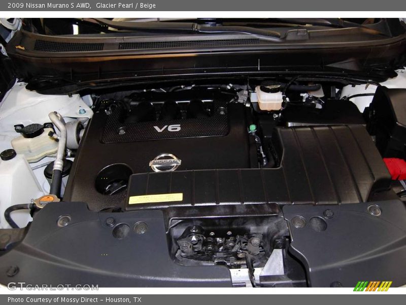 Glacier Pearl / Beige 2009 Nissan Murano S AWD