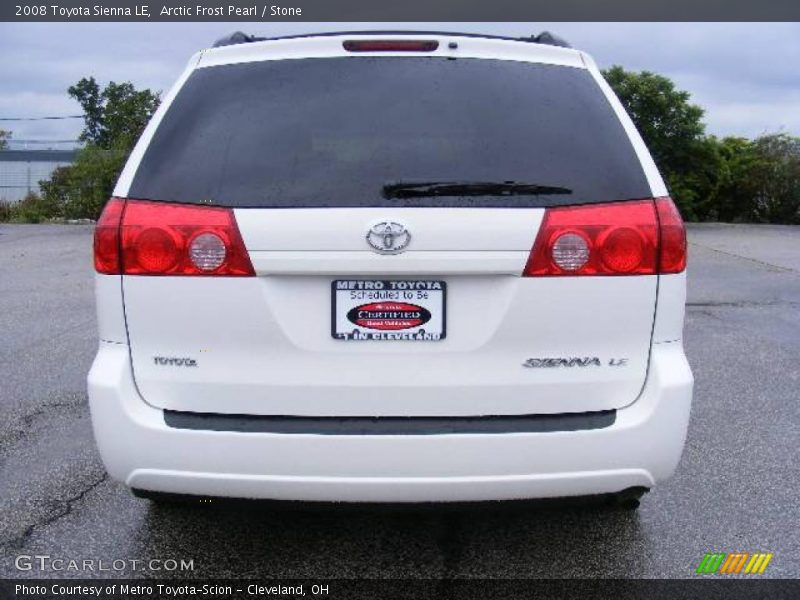 Arctic Frost Pearl / Stone 2008 Toyota Sienna LE