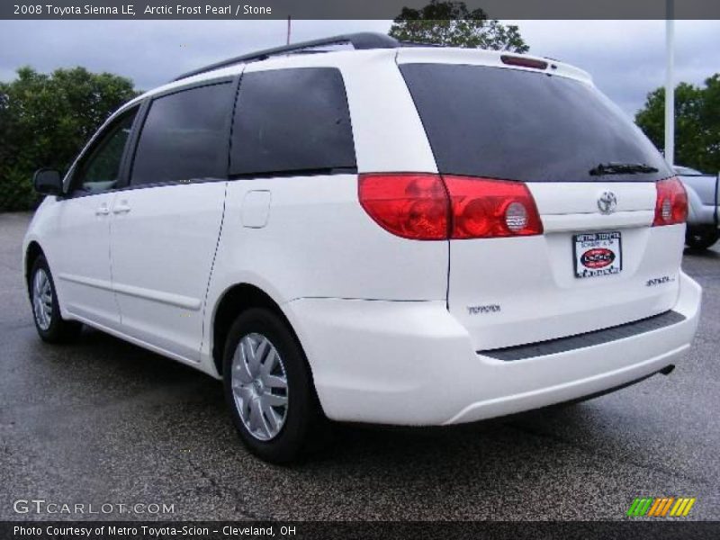 Arctic Frost Pearl / Stone 2008 Toyota Sienna LE