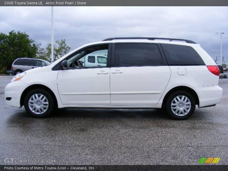Arctic Frost Pearl / Stone 2008 Toyota Sienna LE