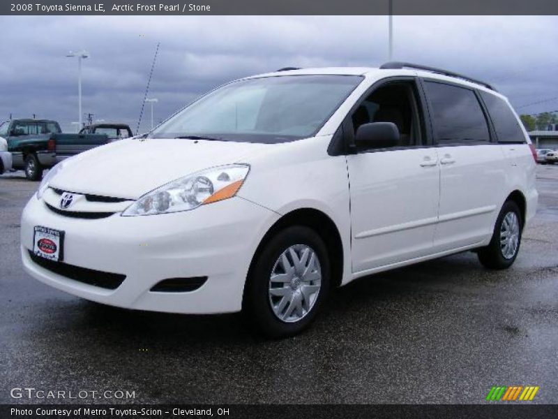 Arctic Frost Pearl / Stone 2008 Toyota Sienna LE