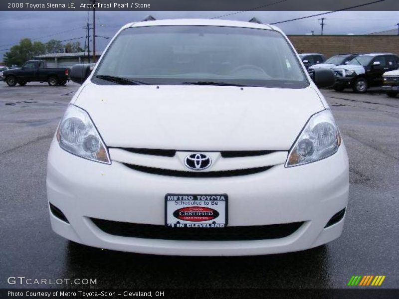 Arctic Frost Pearl / Stone 2008 Toyota Sienna LE