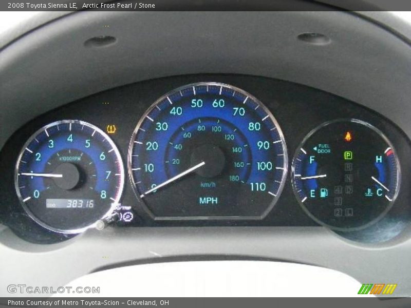 Arctic Frost Pearl / Stone 2008 Toyota Sienna LE