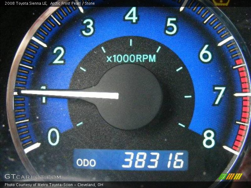 Arctic Frost Pearl / Stone 2008 Toyota Sienna LE