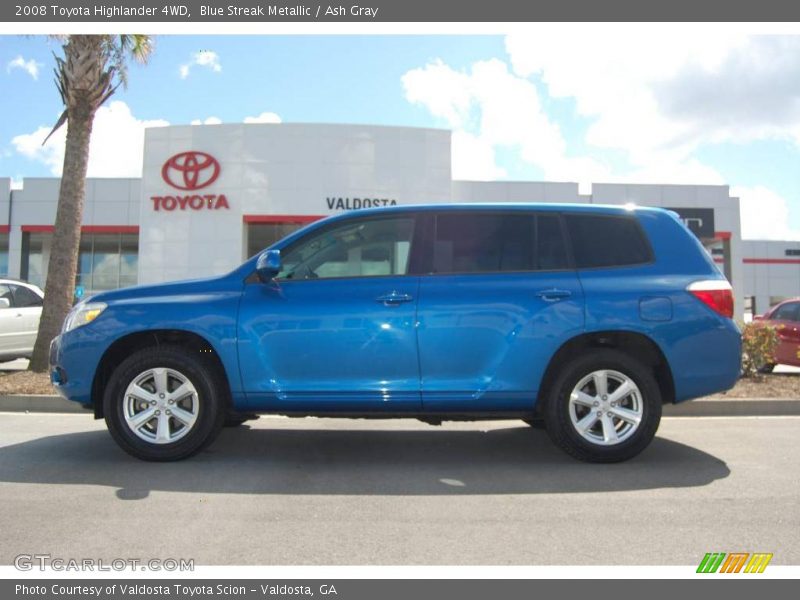 Blue Streak Metallic / Ash Gray 2008 Toyota Highlander 4WD