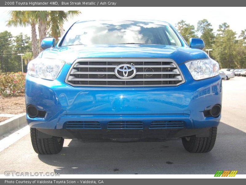 Blue Streak Metallic / Ash Gray 2008 Toyota Highlander 4WD