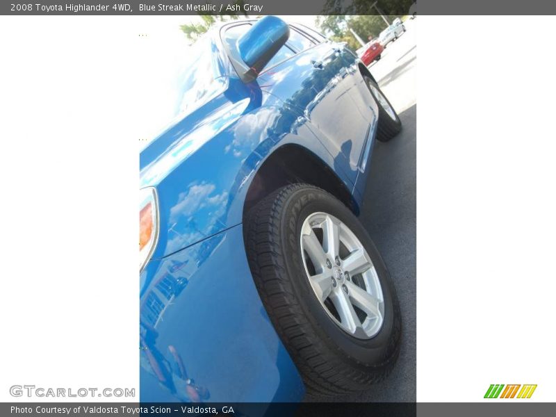 Blue Streak Metallic / Ash Gray 2008 Toyota Highlander 4WD