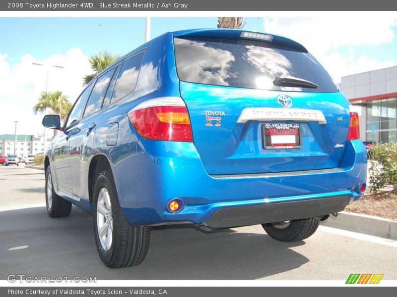 Blue Streak Metallic / Ash Gray 2008 Toyota Highlander 4WD