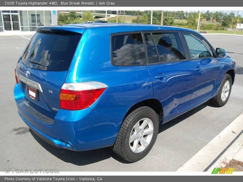 Blue Streak Metallic / Ash Gray 2008 Toyota Highlander 4WD