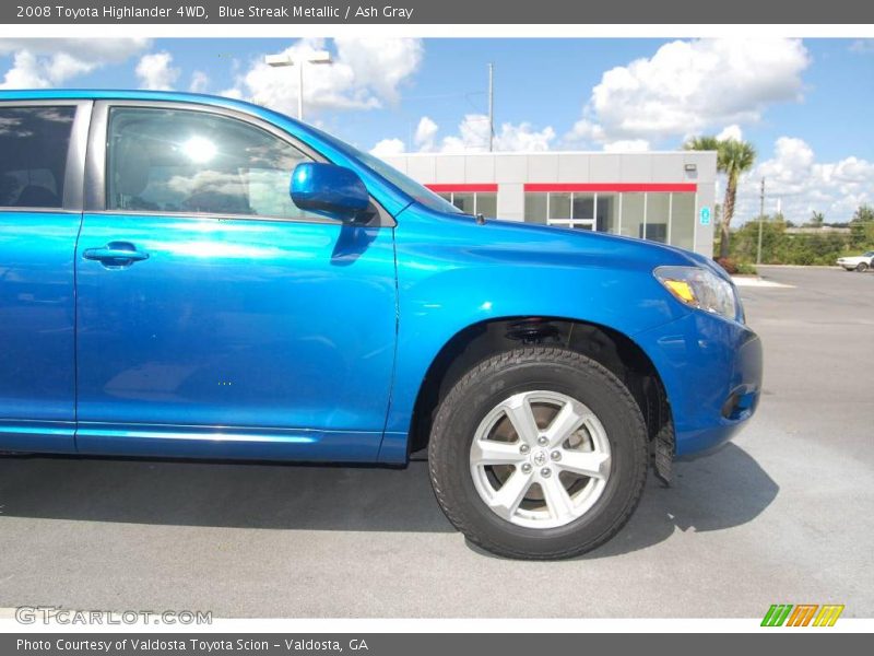 Blue Streak Metallic / Ash Gray 2008 Toyota Highlander 4WD