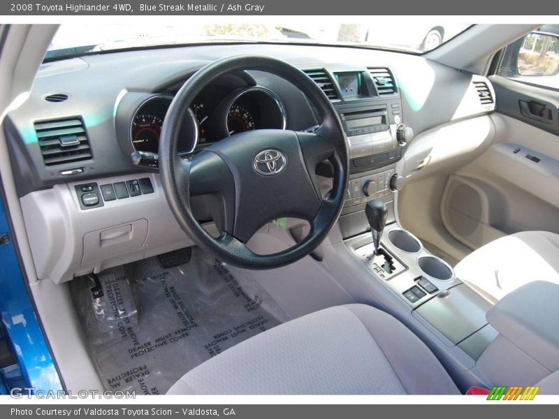 Blue Streak Metallic / Ash Gray 2008 Toyota Highlander 4WD