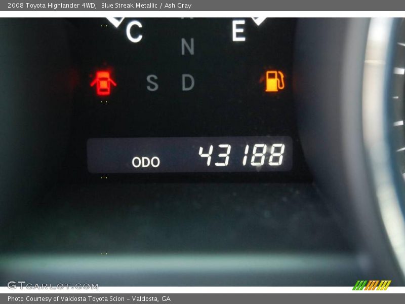 Blue Streak Metallic / Ash Gray 2008 Toyota Highlander 4WD