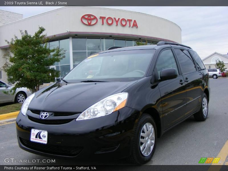 Black / Stone 2009 Toyota Sienna LE