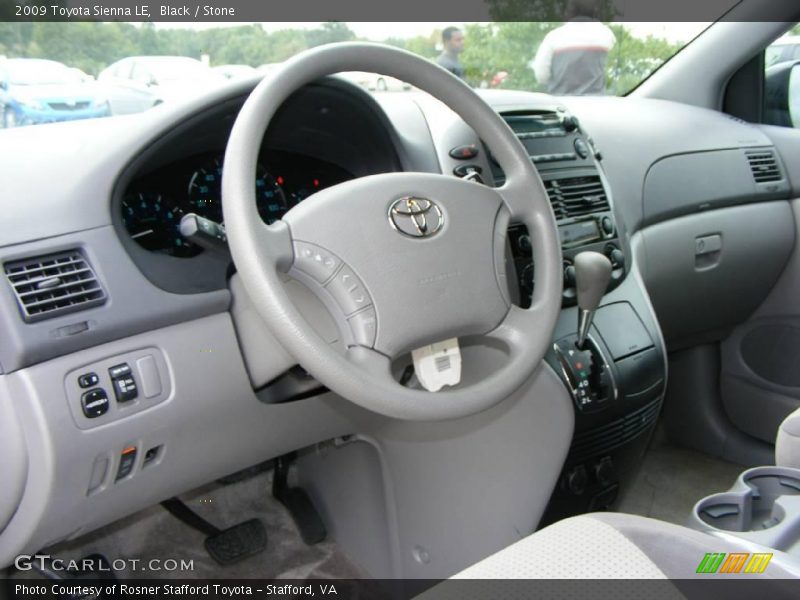 Black / Stone 2009 Toyota Sienna LE