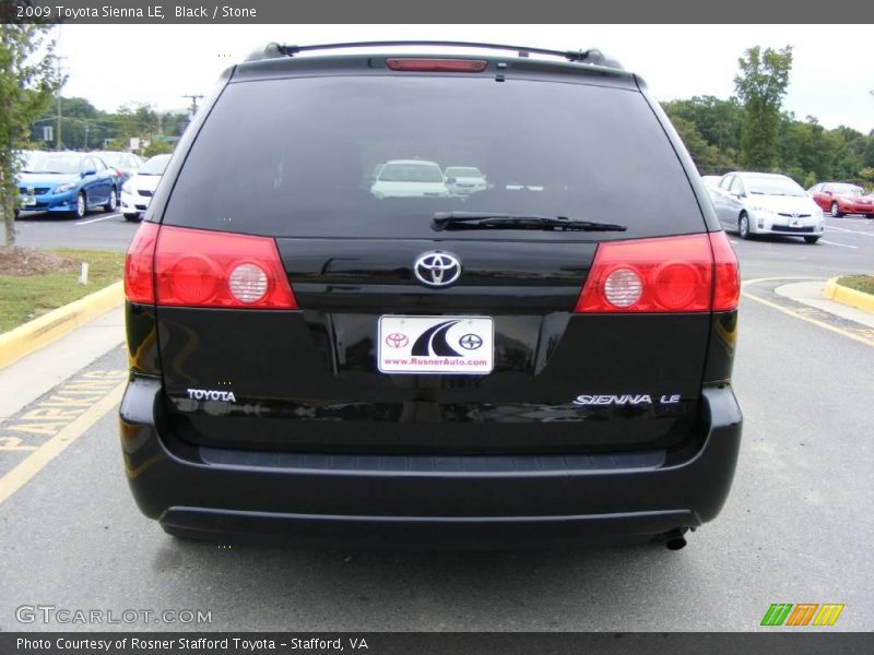 Black / Stone 2009 Toyota Sienna LE
