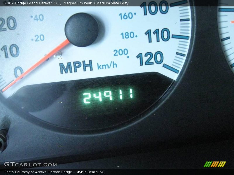 Magnesium Pearl / Medium Slate Gray 2007 Dodge Grand Caravan SXT