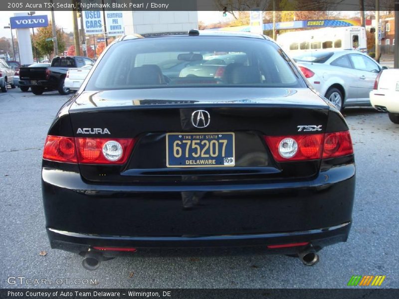 Nighthawk Black Pearl / Ebony 2005 Acura TSX Sedan