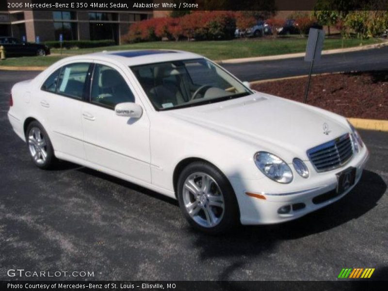 Alabaster White / Stone 2006 Mercedes-Benz E 350 4Matic Sedan