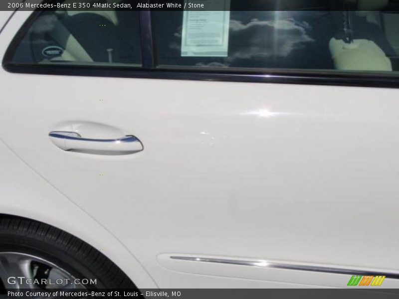 Alabaster White / Stone 2006 Mercedes-Benz E 350 4Matic Sedan